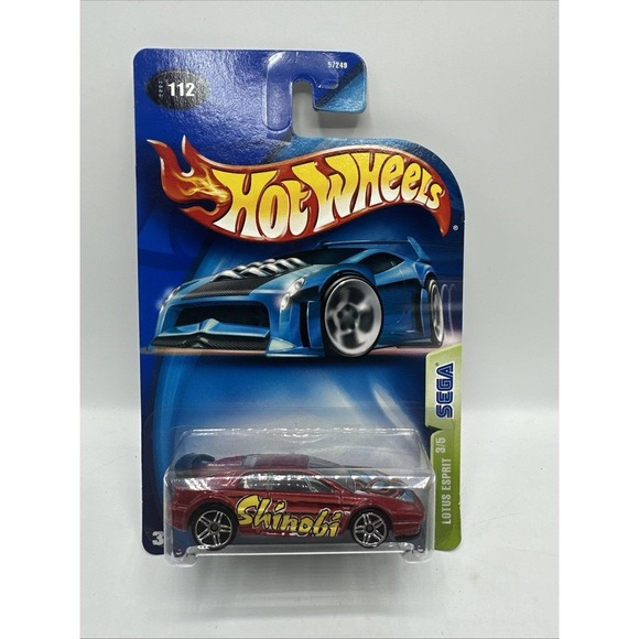 Hot Wheels 2003 Sega Red Lotus Esprit Shinobi Diecast Car‎ #3/5 New #112